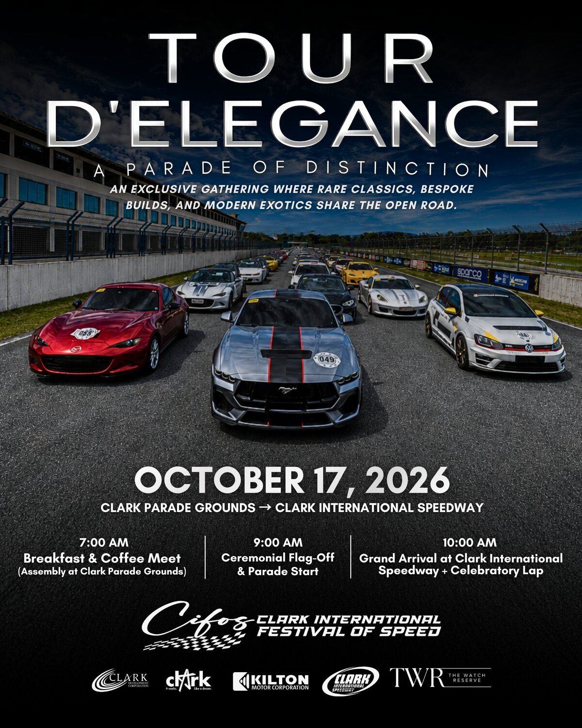 Tour d'Elegance invitation poster